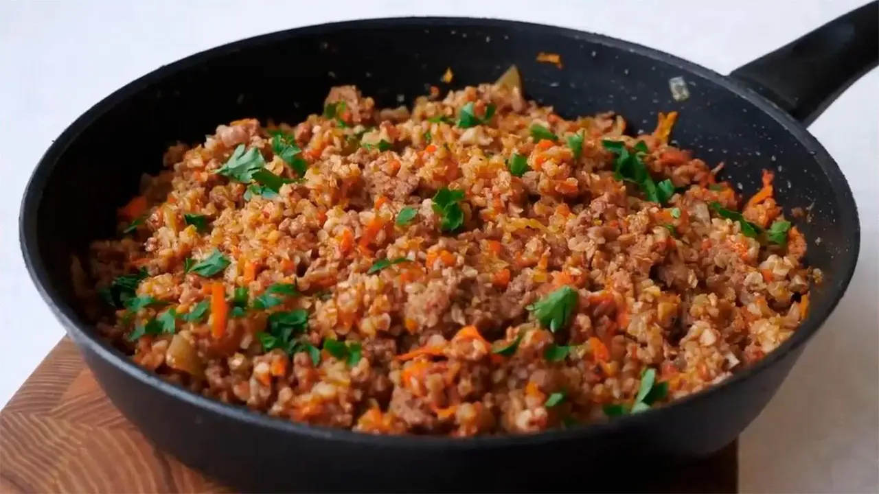 Гречка на сковороде