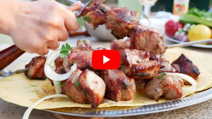 Шашлык из свиной шеи